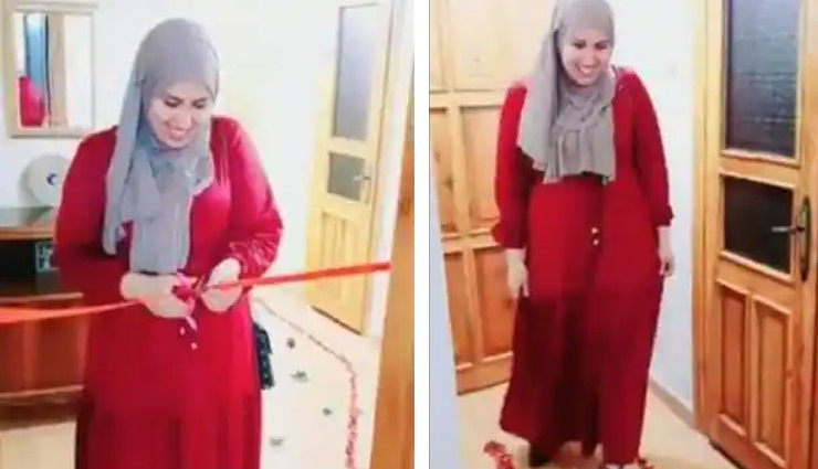 पति ने पत्नी को दिया ऐसा गिफ्ट देख दुमदबाकर भागी महिला, वीडियो में देखें पूरा मामला