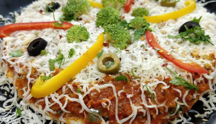 pav bhaji pizza,pizza recipe,pavbhaji recipe,snacks recipe