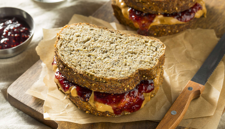 peanut butter and jelly sandwich,sandwich recipe,snacks recipe,recipe,peanut recipe