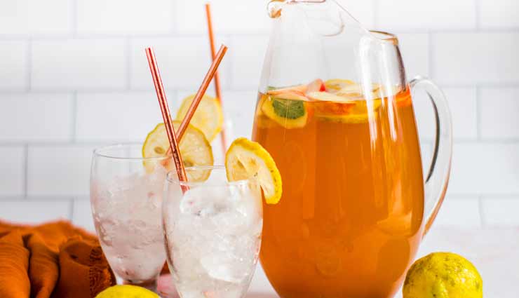 Summer Special : गर्मियों में इम्युनिटी के लिए बेस्ट है पीच ग्रीन टी मॉकटेल #Recipe