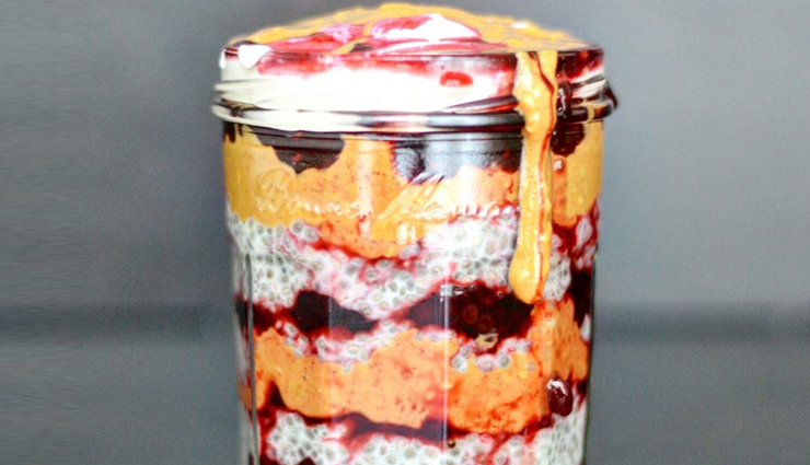 Recipe- Healthy To Eat Peanut Butter and Jelly Pudding
