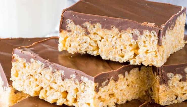 peanut butter rice crispy squares,peanut butter rice crispy squares recipe,recipe