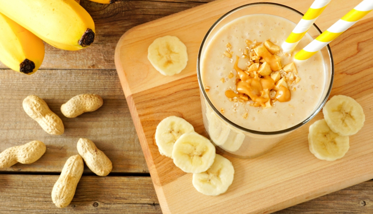 peanut butter banana smoothie,hunger struck,food,easy recipe
