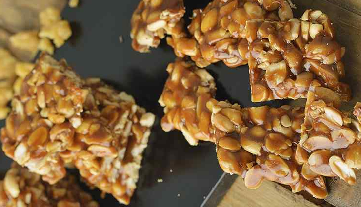 peanut chikki,peanut recipe,sweets recipe,winter recipe