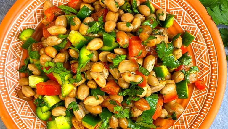 peanut salad,hunger struck,food,easy recipe
