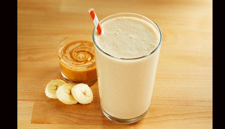 चाहते है हेल्दी ब्रेकफास्ट का मजा लेना, बनाए बनाना पीनट स्मूदी #Recipe healthy breakfast,recipe banana peanut smoothy,recipe,banana recipe,peanut recipe