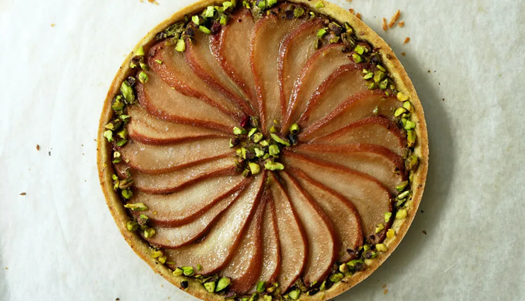 Recipe- Delicious Pistachio Pear Tart