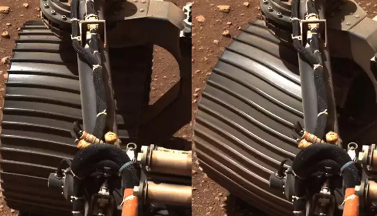 nasa perseverance rover drives on mars,perseverance movement on mars,nasa,world news