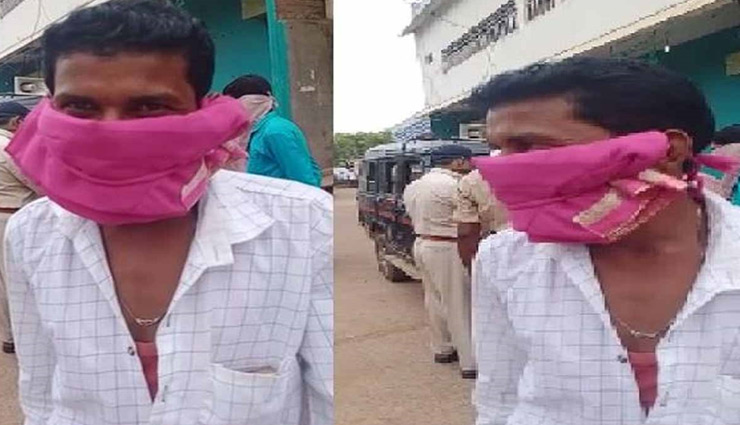 मध्य प्रदेश / बिना मास्क के घूम रहा था शख्स, पुलिस ने पकड़ा तो चेहरे पर बांध लिया पत्नी का पेटीकोट
