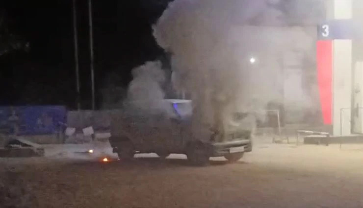 madhya pradesh,car,fire,balaghat,news