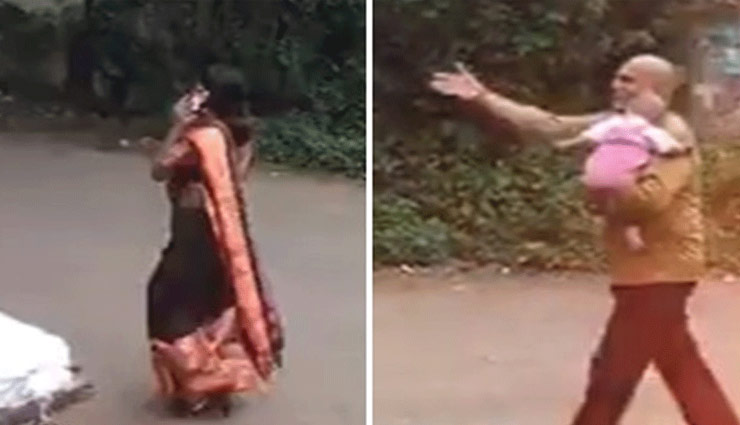 फोन पर बात करने में व्यस्त मां भूली अपने बच्चे को ऑटों में, वीडियो हुआ वायरल