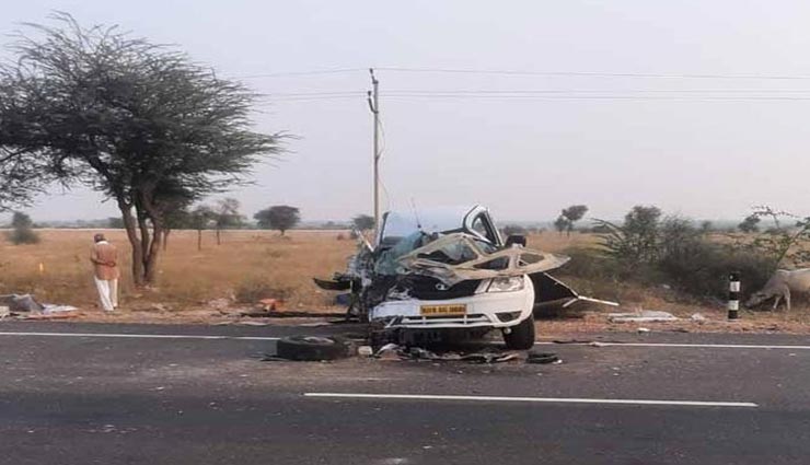 जोधपुर : तेज रफ्तार पिकअप ने मारी पुलिस की मिनी बस को टक्कर, 9 लोग हुए घायल