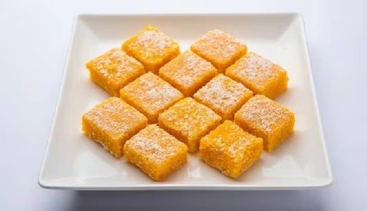 pineapple barfi,pineapple barfi ingredients,pineapple barfi recipe,pineapple barfi sweet dish,pineapple barfi at home,pineapple