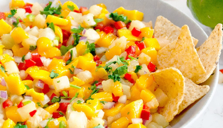 pineapple mango salsa,pineapple mango salsa recipe,mango recipe,recipe