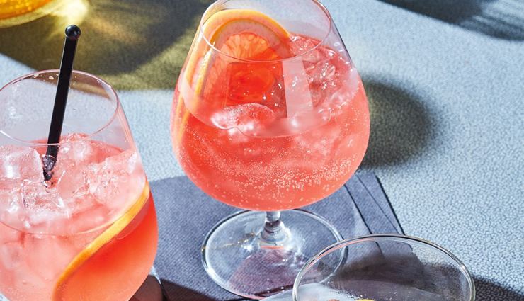 summer recipe,pink grapefruit party punch,drinks recipe,mocktail recipe