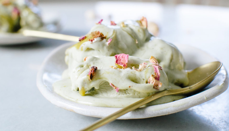 Recipe- Mouthwatering Rose and Pistacho Ice Cream