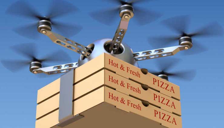 भारत में अब जल्द संभव होगा ड्रोन से पिज्जा डिलीवरी
