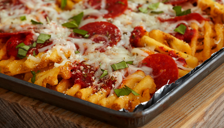 Recipe- Pepperoni Pizza Fries With Homemade Pizza Sauce