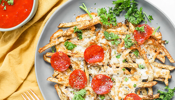 pepperoni pizza fries,pepperoni pizza fries recipe,pizza sauce recipe,hunger struck,food,potatoes benefits