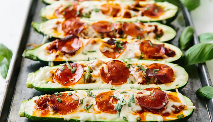 pizza stuffed zucchini boats,pizza stuffed zucchini boats recipe,hunger struck,food
