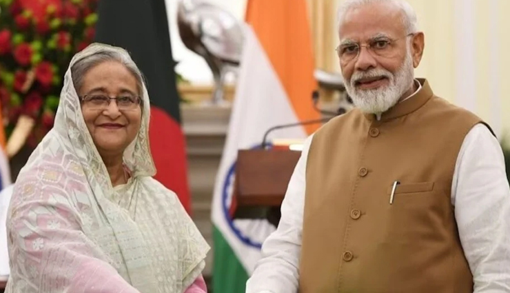 प्रधानमंत्री नरेन्द्र मोदी से शेख हसीना ने की मुलाकात, दो दिन के दौरे पर हैं बांग्लादेश की पीएम

