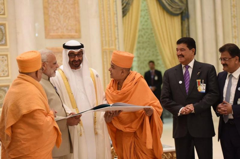 pm modi,narendra modi in abu dhabi,news,temple in abu dhabi