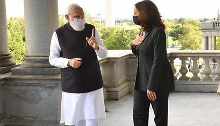 पीएम मोदी और कमला हैरिस की मुलाकात, आतंकवाद पर पाक को नसीहत