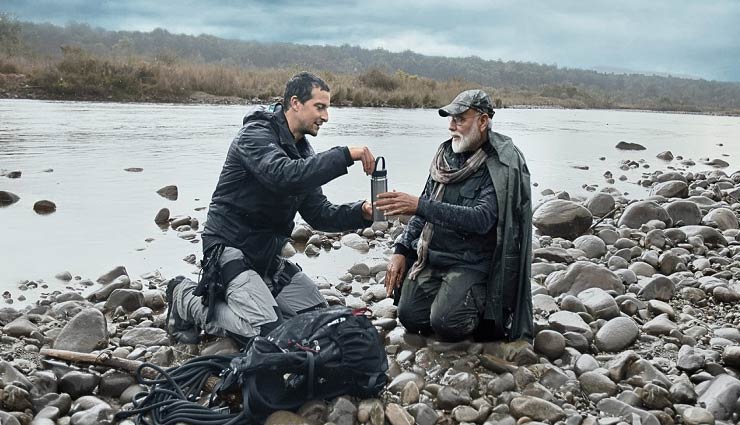 pm modi on discovery,modi with bear grylls,man vs wild,narendra modi,narendra modi news in hindi,discovery news in hindi,bear grylls news in hindi,news,news in hindi