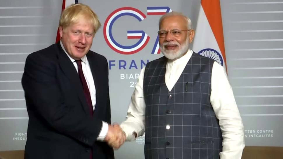 pm narendra modi meets boris johnson,g7 summit,india-uk bilateral ties,india,uk,business news,news