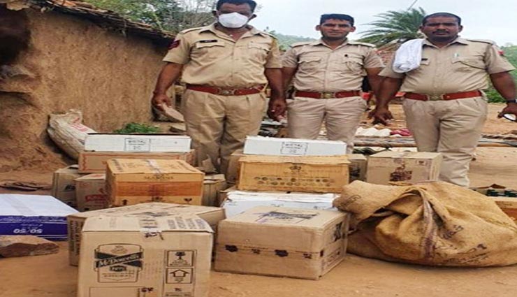 उदयपुर : ऑपरेशन क्लीन के तहत पुलिस की कारवाई, जब्त की 2.50 लाख रुपए की शराब 