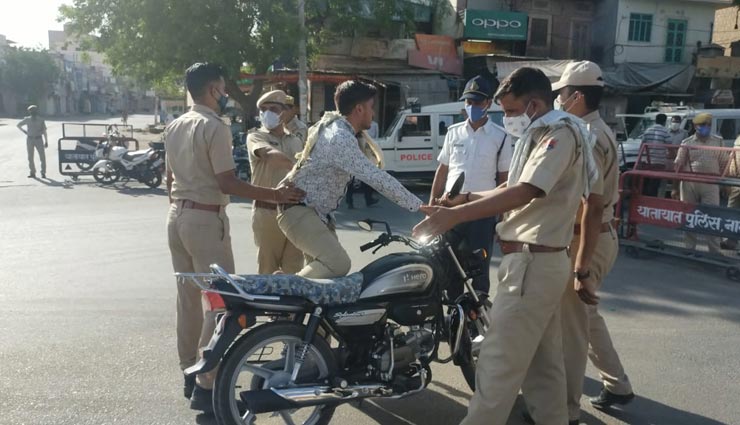 नागौर : पुलिस की सख्ती लापरवाह लोगों पर पड़ी भारी, 32 लोगों को किया संस्थागत क्वारेंटाइन