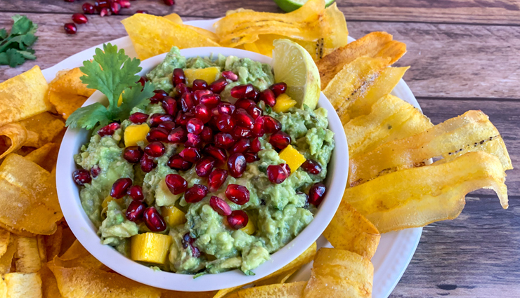 pomegranate guacamole,pomegranate guacamole recipe,hunger struck,food