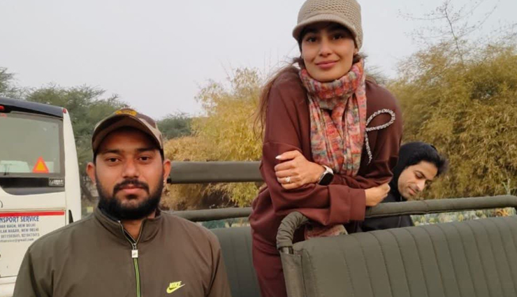 जयपुर: झालाना लेपर्ड सफारी पहुँची अभिनेत्री पूजा गुप्ता, लेपर्ड राणा की साइटिंग से हुई रोमांचित