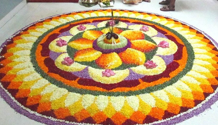 onam,pookalam designs to try for onam,flower rangolis,traditional malayali rangoli