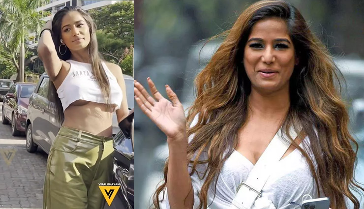ब्रालेस लुक में घूमती दिखीं पूनम पांडे, भड़के लोग बोले - अंडरगारमेंट्स का खर्चा ही नहीं