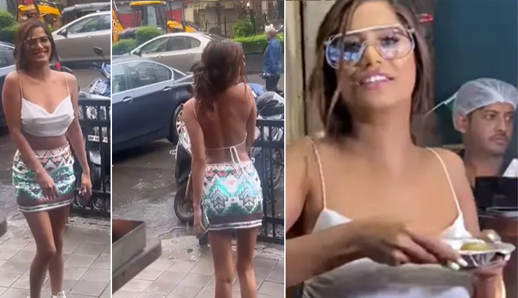 शॉर्ट स्कर्ट और बिना ब्रा पहने गोलगप्पे खाती दिखीं पूनम पांडे, वीडियो देख यूजर्स कर रहे भद्दे कमेंट 