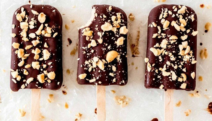 chocolate dipped coconut peanut butter popsicles,chocolate dip,Peanut butter,healthy living,Health tips
