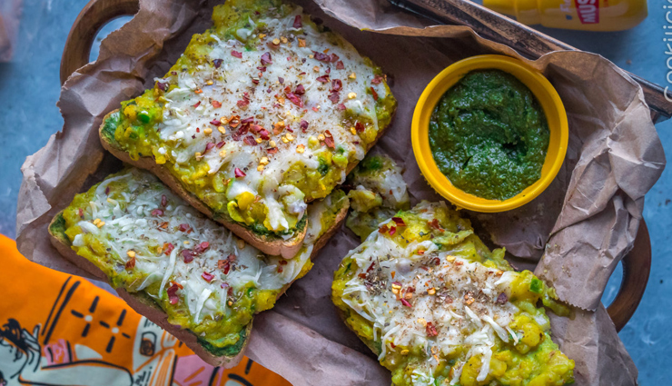 potato chilly garlic masala toast,hunger struck,food,easy recipe