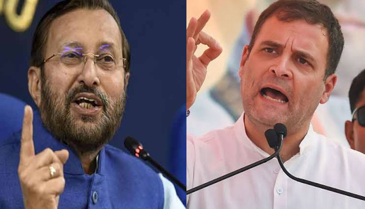 राहुल गांधी के 3 मुहावरों का प्रकाश जावड़ेकर ने मुहावरों ही से दिया जवाब, कहा- 100 चूहे खाकर बिल्ली हज को चली