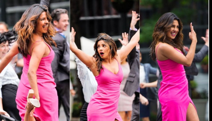 पिंक ड्रेस में न्यूयॉर्क की सड़कों पर डांस करती दिखी प्रियंका चोपड़ा, तस्वीरे वायरल