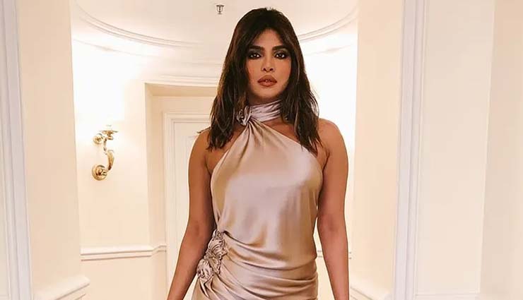 PICS- Priyanka Chopra looks breathtaking in a Nicolas Jebran satin gown for Pre-Grammys 2020