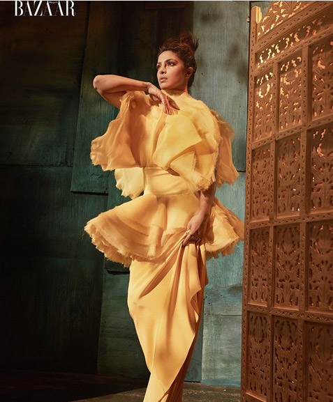 priyanka chopras latest photoshoot,harpers baazaar,bazaar vietnam,entertainment news