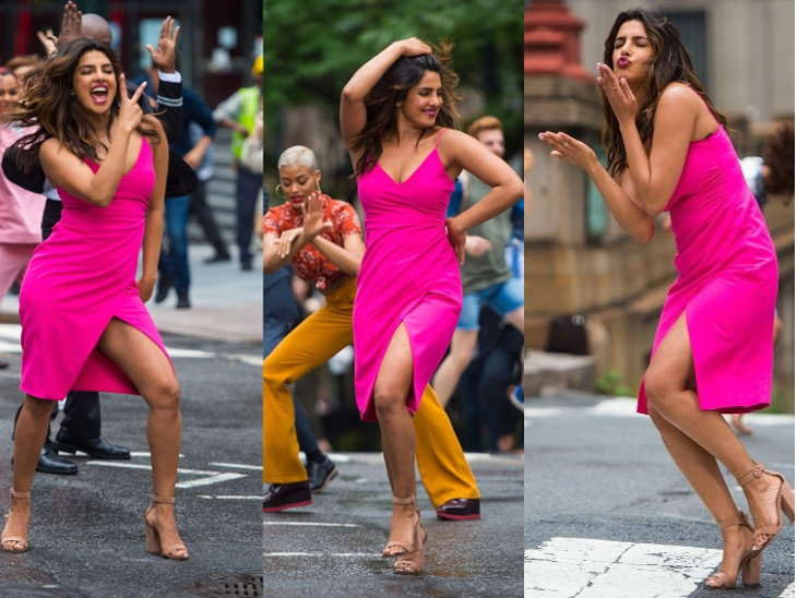 priyanka chopra,dance,street,newyork,hollywood