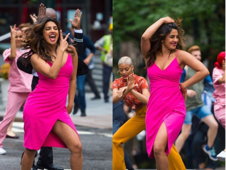 priyanka chopra,dance,street,newyork,hollywood