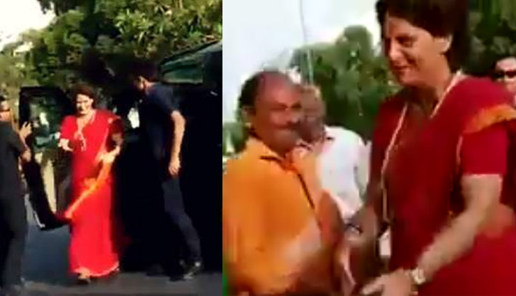 जब प्रियंका गांधी के सामने लगे 'मोदी-मोदी' के नारे, तो अचानक कार रुकवाई और....