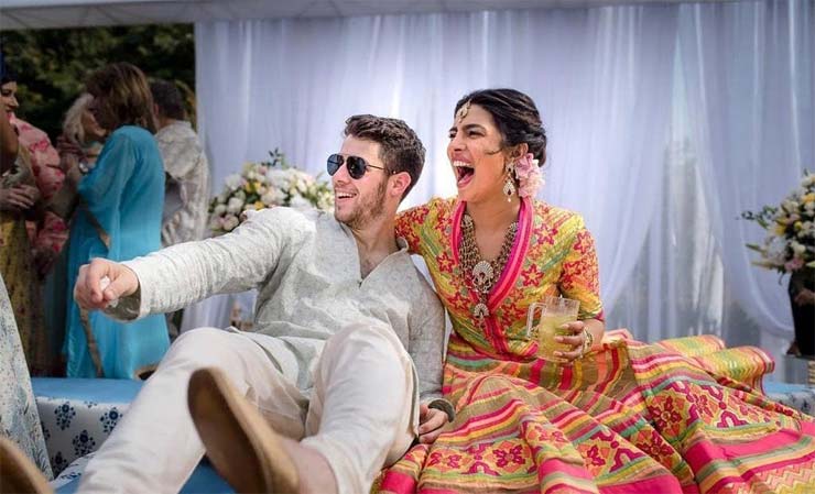 कुछ इस तरह लगी थी प्रियंका के 'निक' को हल्दी, देखे तस्वीरे priyanka chopra,nick jonas,haldi ceremony,haldi ceremony photos