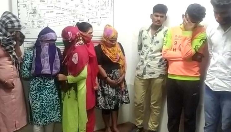 जोधपुर : पुलिस ने दबिश देकर किया वैश्यावृति का खुलासा, 6 महिलाओं सहित 10 गिरफ्तार