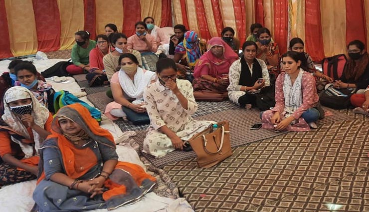 अजमेर : उपवास रखकर जारी रहा पटवारियों का आन्दोलन, 15 जनवरी से हुई थी शुरुआत
