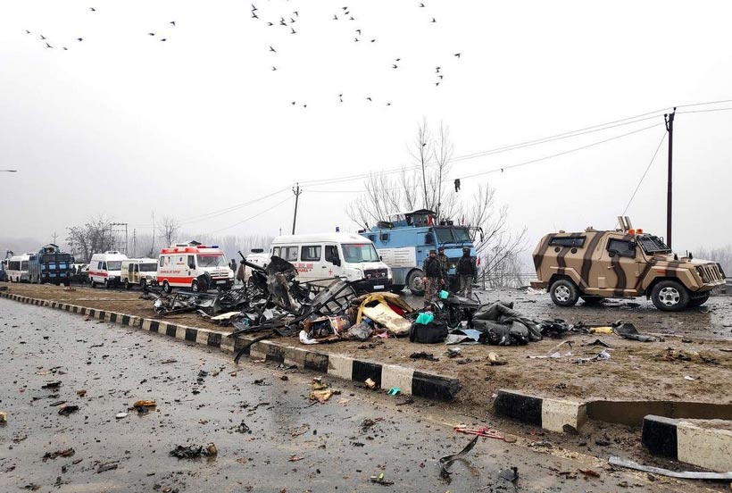 pulwama attacks,pulwama attack latest news,pulwama ied blast,kashmir terror attack