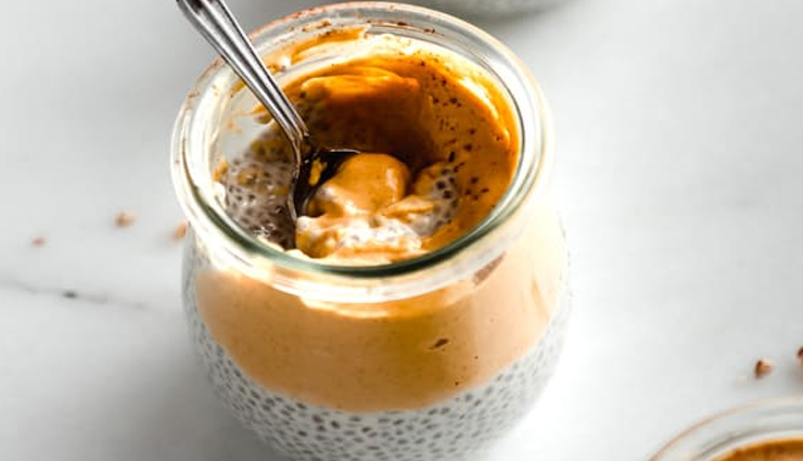 pumpkin pie chia pudding mousse,hunger struck,food,recipe